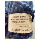 (2) Skeins Chunky Blue Yarn