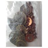 Copper Beads, Spacers & Charms