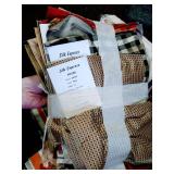 Big Tote of Upholstery, Silk & Other Fabric Samples