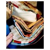 Big Tote of Upholstery, Silk & Other Fabric Samples