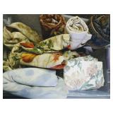 Tote w/Many Yards of Thick Upholstery Materials