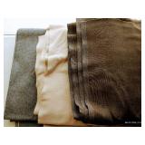 Grey, Tan & Brown Wool-Feel Large-Cut Fabrics