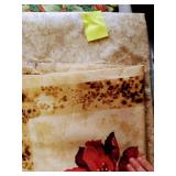 Several Yards Cream & Tan Cotton Prints & Floral Panel