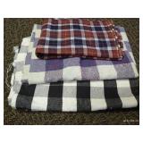 Large Cuts of Plaid Wool Feel Fabrics