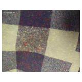 Large Cuts of Plaid Wool Feel Fabrics