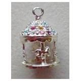 Silver Carousel Charm