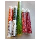 (5) Full Tubs Glass Seed Beads