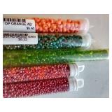 (5) Full Tubs Glass Seed Beads