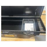 Northern Tool + Equipment Short Bed Low-Profile Crossover Truck Toolbox with Removable Tray, 63in. x 20in. x 13in., Aluminum, Gloss Black, Pull Handle Latches MSRP $449.99 Northern Tool + Equipment Short Bed Low-Profile Crossover Truck Toolbox with Removable Tray, 63in. x 20in. x 13in., Aluminum, Gloss Black, Pull Handle Latches MSRP $449.99