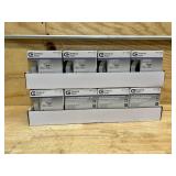 3in. Integrated LED Canless Recessed Light with White Trim, Silver and White Reflectors and CCT, (lot of 8) 3in. Integrated LED Canless Recessed Light with White Trim, Silver and White Reflectors and CCT, (lot of 8)