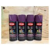 Krylon Fusion All-In-One Matte Sweet Fig Spray Paint and Primer In One (NET WT. 12-oz) (lot of 4) Krylon Fusion All-In-One Matte Sweet Fig Spray Paint and Primer In One (NET WT. 12-oz) (lot of 4)