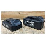 Hercules Lithium-ION Battery 2/5AH lot of 2 Hercules Lithium-ION Battery 2/5AH lot of 2