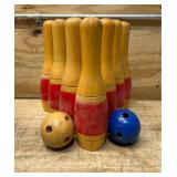 Wooden Bowling Set 10pc Wooden Bowling Set 10pc