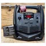 *Schumacher Instant Power Portable Jump Starter with Air Compressor and Light, 12 Volts, 1200 Peak Amps, Model# SJ1332 #81698 Msrp $199.99 *Schumacher Instant Power Portable Jump Starter with Air Compressor and Light, 12 Volts, 1200 Peak Amps, Model# SJ1332 #81698 Msrp $199.99