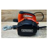Ultra-Tow Portable Electric Winch, 120V, 1100-Lb. Horizontal and Vertical Capacity, Steel Cable, Brushless Motor #5689273 Msrp $224.99 Ultra-Tow Portable Electric Winch, 120V, 1100-Lb. Horizontal and Vertical Capacity, Steel Cable, Brushless Motor #5689273 Msrp $224.99