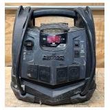 Schumacher Instant Power Portable Jump Starter with Air Compressor and Light, 12 Volts, 1200 Peak Amps, Model# SJ1332 #81698 Msrp $199.99 Schumacher Instant Power Portable Jump Starter with Air Compressor and Light, 12 Volts, 1200 Peak Amps, Model# SJ1332 #81698 Msrp $199.99