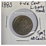 1883 Liberty Head Nickel, Type 1 (No Cents) 1883 Liberty Head Nickel, Type 1 (No Cents)
