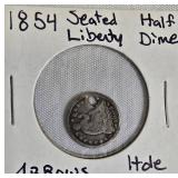 1854 Seated Liberty Half Dime 1854 Seated Liberty Half Dime