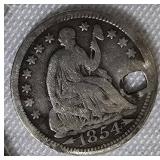 1854 Seated Liberty Half Dime 1854 Seated Liberty Half Dime