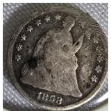1858 Seated Liberty Half Dime 1858 Seated Liberty Half Dime