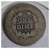 1838 - O - Seated Liberty Dime, Variety 1: No stars on the obverse. 1838 - O - Seated Liberty Dime, Variety 1: No stars on the obverse.