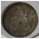 1878 Seated Liberty Dime, Type 4, resumed the legend on the obverse side. 1878 Seated Liberty Dime, Type 4, resumed the legend on the obverse side.