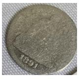 1891 - O Seated Liberty Dime, Type 4: The obverse features a resumed legend. 1891 - O Seated Liberty Dime, Type 4: The obverse features a resumed legend.