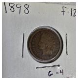 Indian Head Small Cents from the years 1897, 1898, 1901, and 1902. Indian Head Small Cents from the years 1897, 1898, 1901, and 1902.