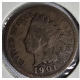 Indian Head Small Cents from the years 1897, 1898, 1901, and 1902. Indian Head Small Cents from the years 1897, 1898, 1901, and 1902.