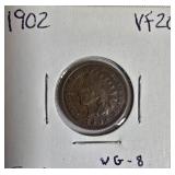 Indian Head Small Cents from the years 1897, 1898, 1901, and 1902. Indian Head Small Cents from the years 1897, 1898, 1901, and 1902.