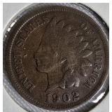 Indian Head Small Cents from the years 1897, 1898, 1901, and 1902. Indian Head Small Cents from the years 1897, 1898, 1901, and 1902.