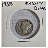 Mercury Dimes from 1938 & 1943 Mercury Dimes from 1938 & 1943