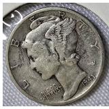 Mercury Dimes from 1938 & 1943 Mercury Dimes from 1938 & 1943