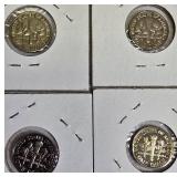 Rosevelt Dime's Proof Clad coins from 1983 to 1986 were made at the San Francisco mint. Rosevelt Dime's Proof Clad coins from 1983 to 1986 were made at the San Francisco mint.