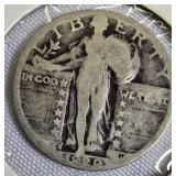 Two Standing Liberty Quarters minted in 1929. Two Standing Liberty Quarters minted in 1929.