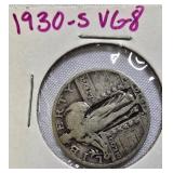 Two Standing Liberty Quarters minted in 1930's Two Standing Liberty Quarters minted in 1930's