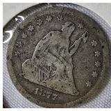 1877 Seated Liberty Quarter. 1877 Seated Liberty Quarter.
