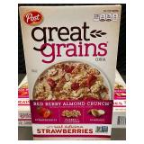 UT 2 - Post Great Grains Red Berry Almond Crunch Cereal, 3 Boxes, 13 oz Each UT 2 - Post Great Grains Red Berry Almond Crunch Cereal, 3 Boxes, 13 oz Each