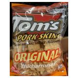 TN 2 - 20-Count Box - Tom's Pork Skins Original Chicharrones 2.37 oz TN 2 - 20-Count Box - Tom's Pork Skins Original Chicharrones 2.37 oz