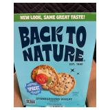 AL 4 - Back to Nature Stoneground Wheat Crackers 6-Pack - 5 oz Each AL 4 - Back to Nature Stoneground Wheat Crackers 6-Pack - 5 oz Each