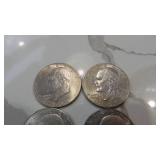2-1972D, 2-1776-1976 Eisenhower Dollars