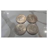 2-1972D, 2-1776-1976 Eisenhower Dollars