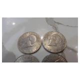 2-1972D, 2-1776-1976 Eisenhower Dollars