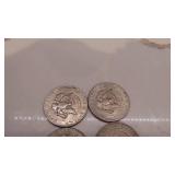 1977D, 1983D, 1992D, 1071, 1972D, 1979D Kenndy Half Dollars