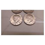 1974D, 1979D, 1972D, 1077D, 1995D, 1974 Kenndy Half Dollars