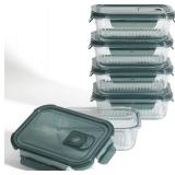 Martha Stewart Shadowbrook 5-Piece Borosilicate Glass Storage Container Set