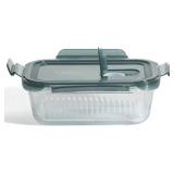 Martha Stewart Shadowbrook 5-Piece Borosilicate Glass Storage Container Set