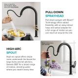 Kraus Vetra 2-Function Single Handle Pull Down Kitchen Faucet