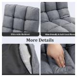 DeeLyan Folding Floor Gaming Chair with Back Support