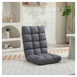 DeeLyan Folding Floor Gaming Chair with Back Support